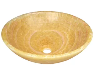 P358 Honey Onyx Vessel Sink