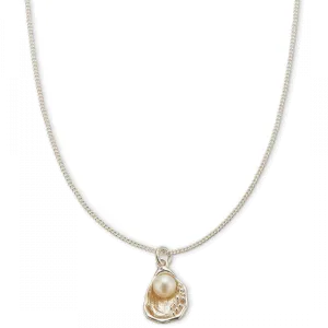 Palas - Silver Oyster Pearl Necklace