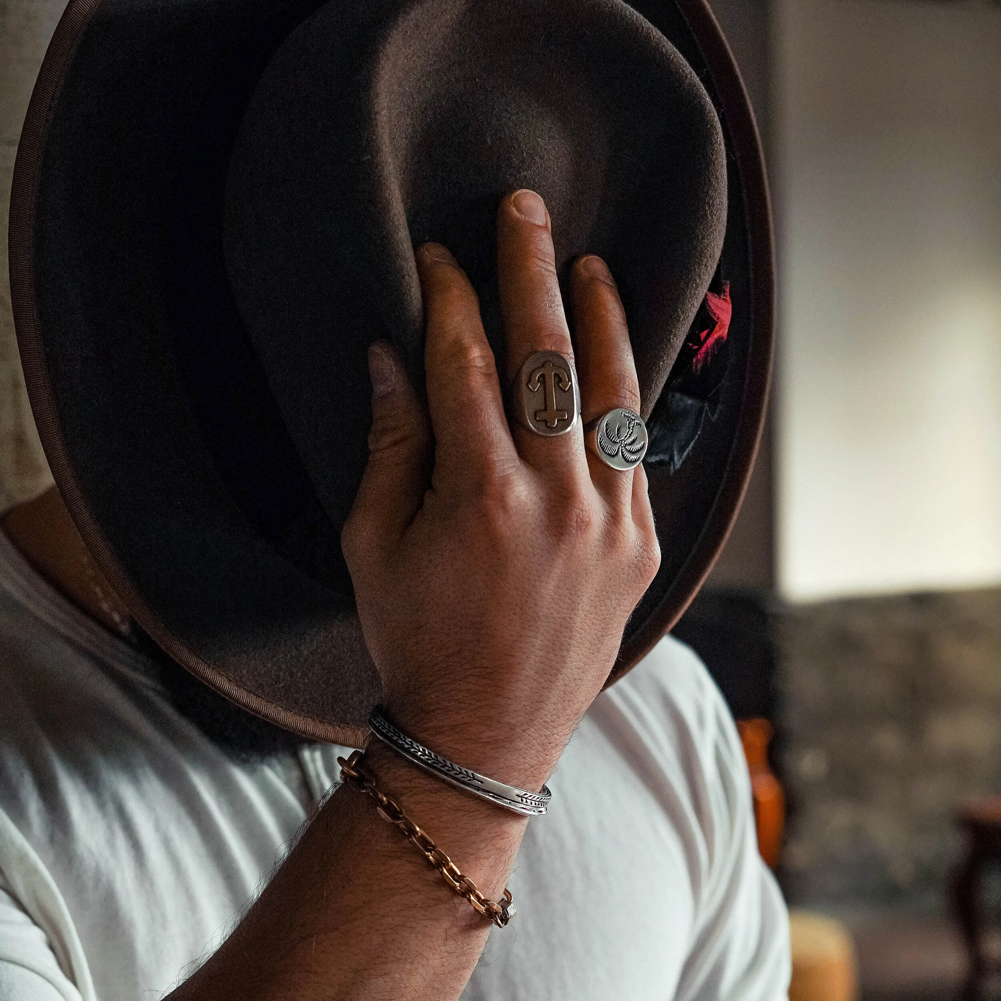 Palm Tree Signet Ring