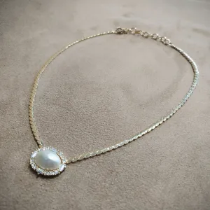 Pearl Christian Dior vintage pendant Necklace