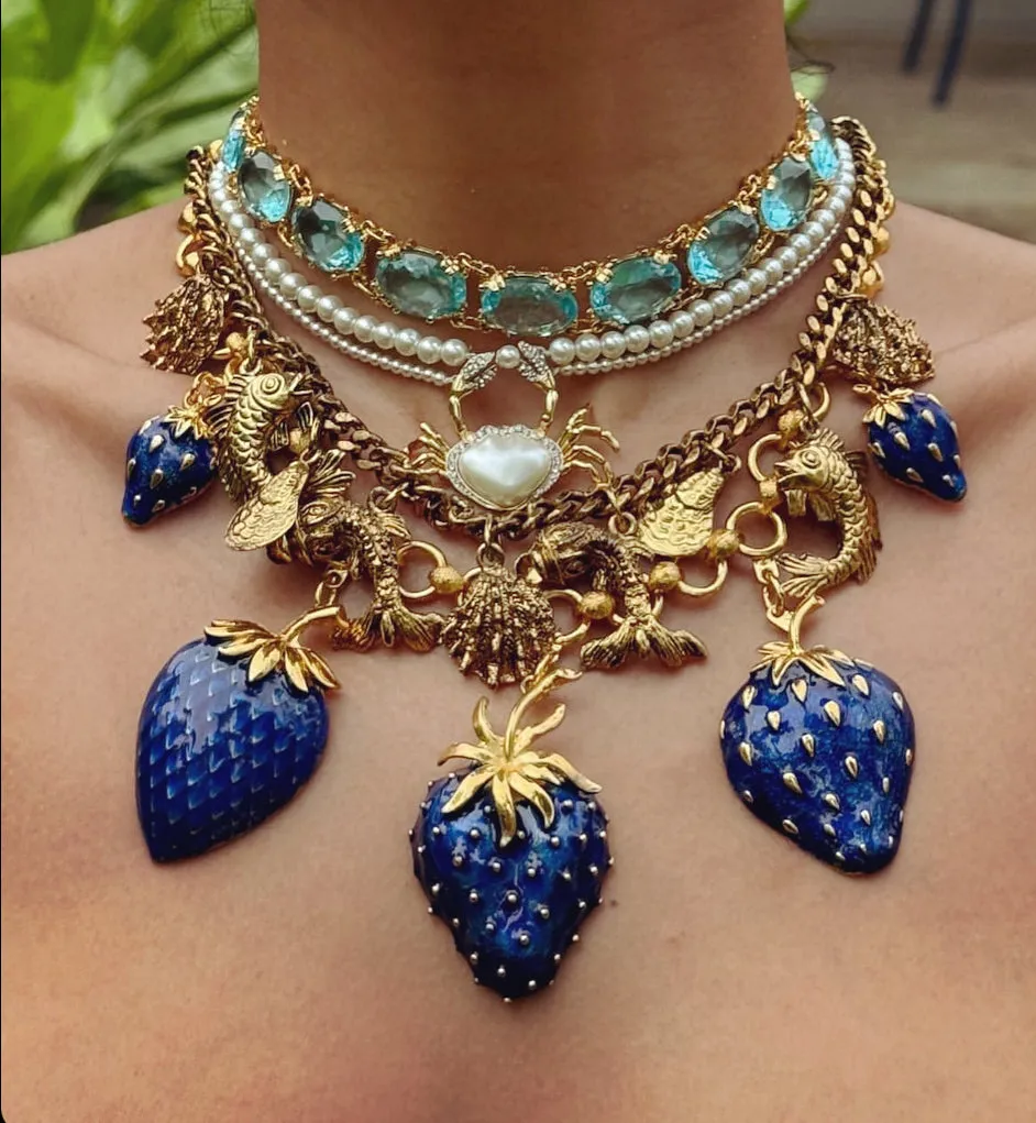 Pearl Crab necklace by Bill Skinner