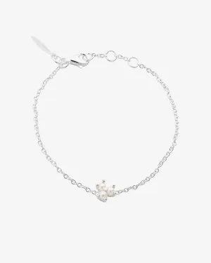 Petite Star pearl bracelet silver