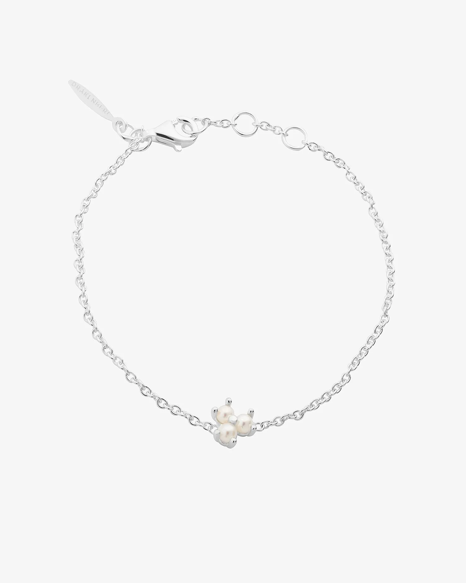 Petite Star pearl bracelet silver