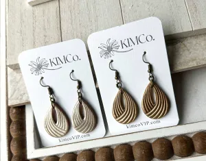 Polymer Clay Embossed Earrings