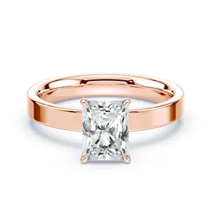 Radiant Cut Wide Solitaire