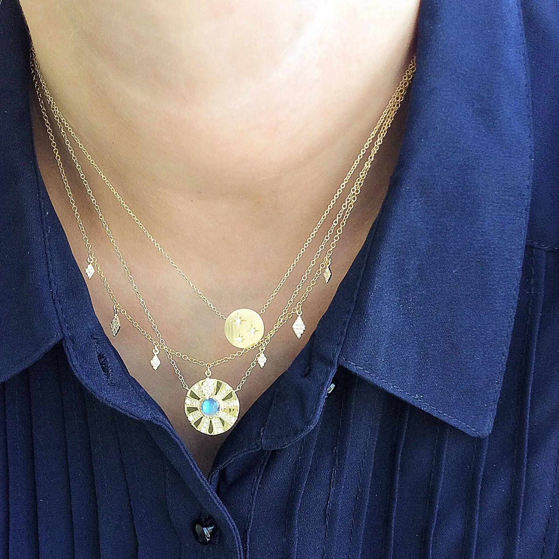 Rainbow Moonstone Sunshine Necklace