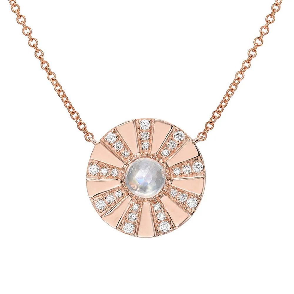 Rainbow Moonstone Sunshine Necklace