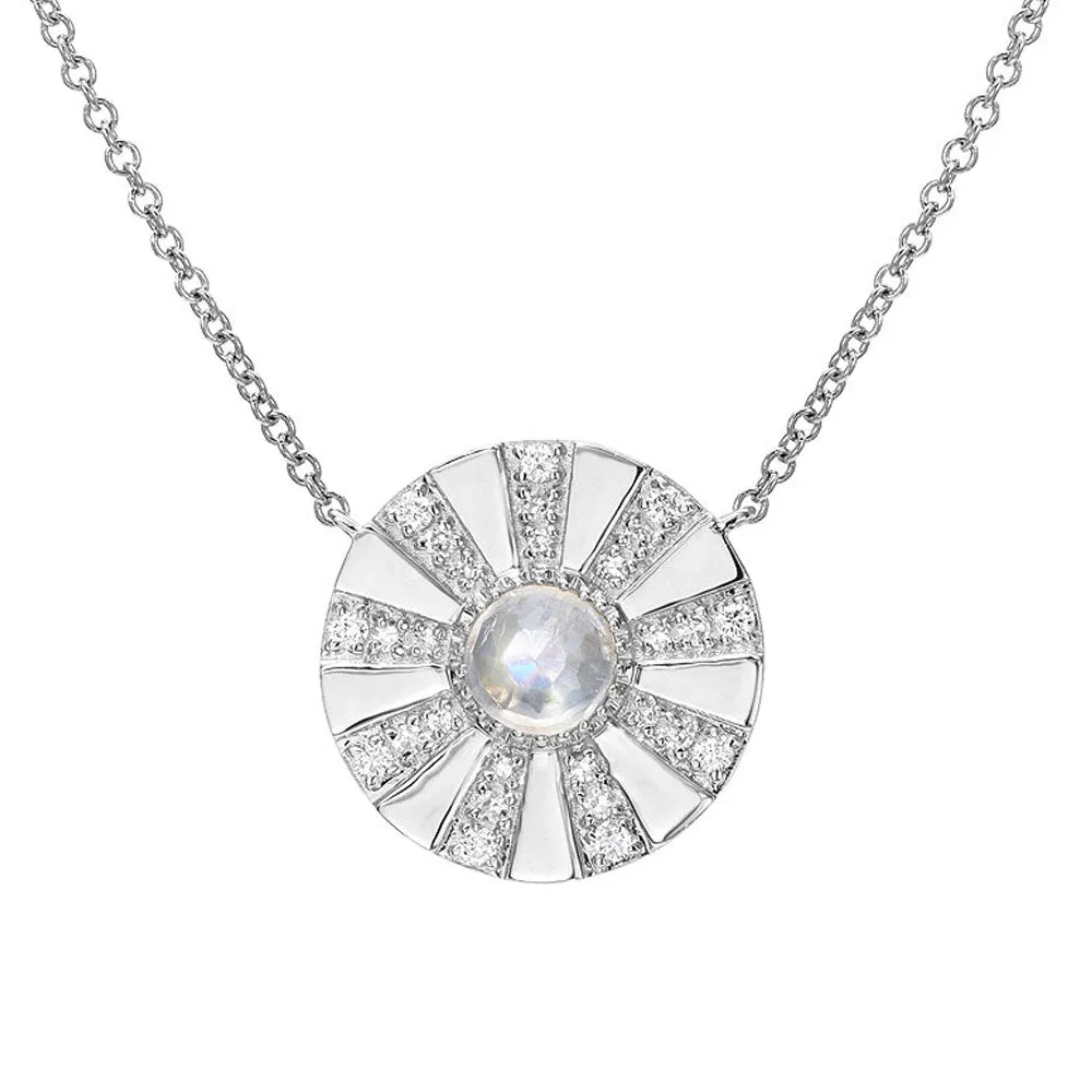 Rainbow Moonstone Sunshine Necklace