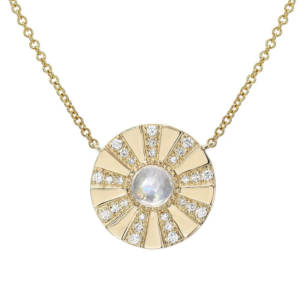 Rainbow Moonstone Sunshine Necklace