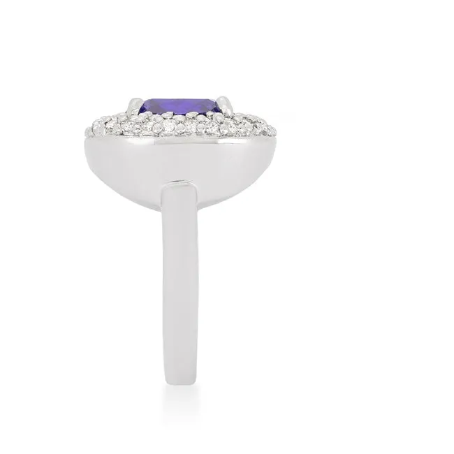 Regina Amethyst Purple Cushion Cut Cocktail Ring | 5ct