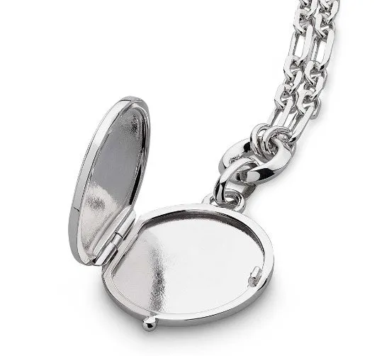 Revival Astoria Figaro Chain Link Locket Necklace