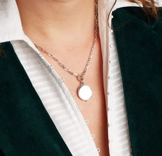 Revival Astoria Figaro Chain Link Locket Necklace