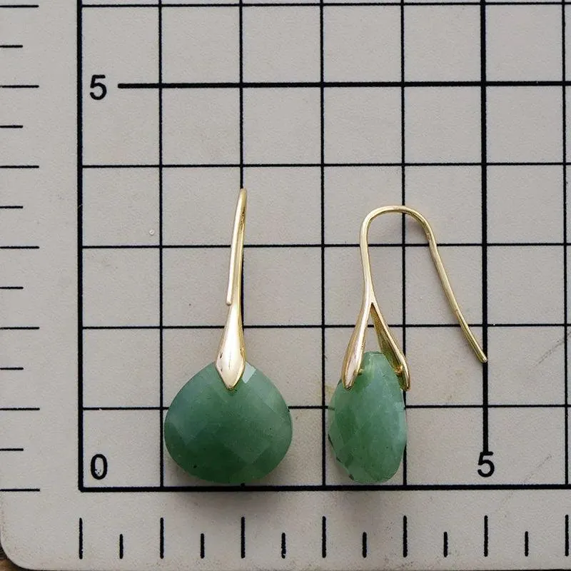 'Ritzy' Amazonite Stone Drop Earrings