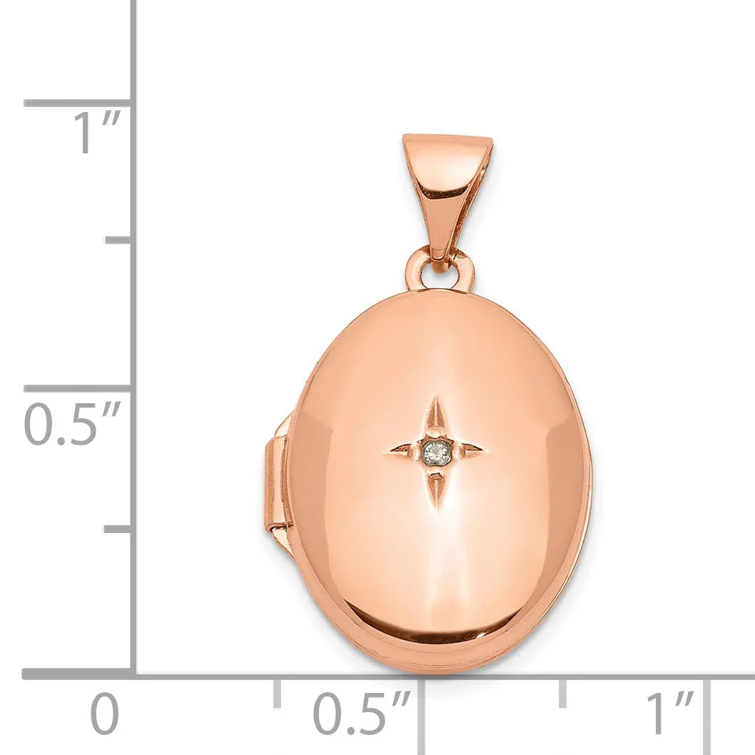 Rose Gold Diamond Locket