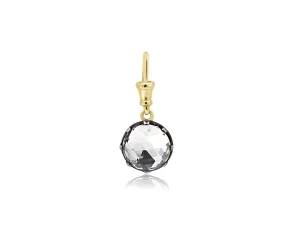 Round White Topaz 'Georgian' Pendant