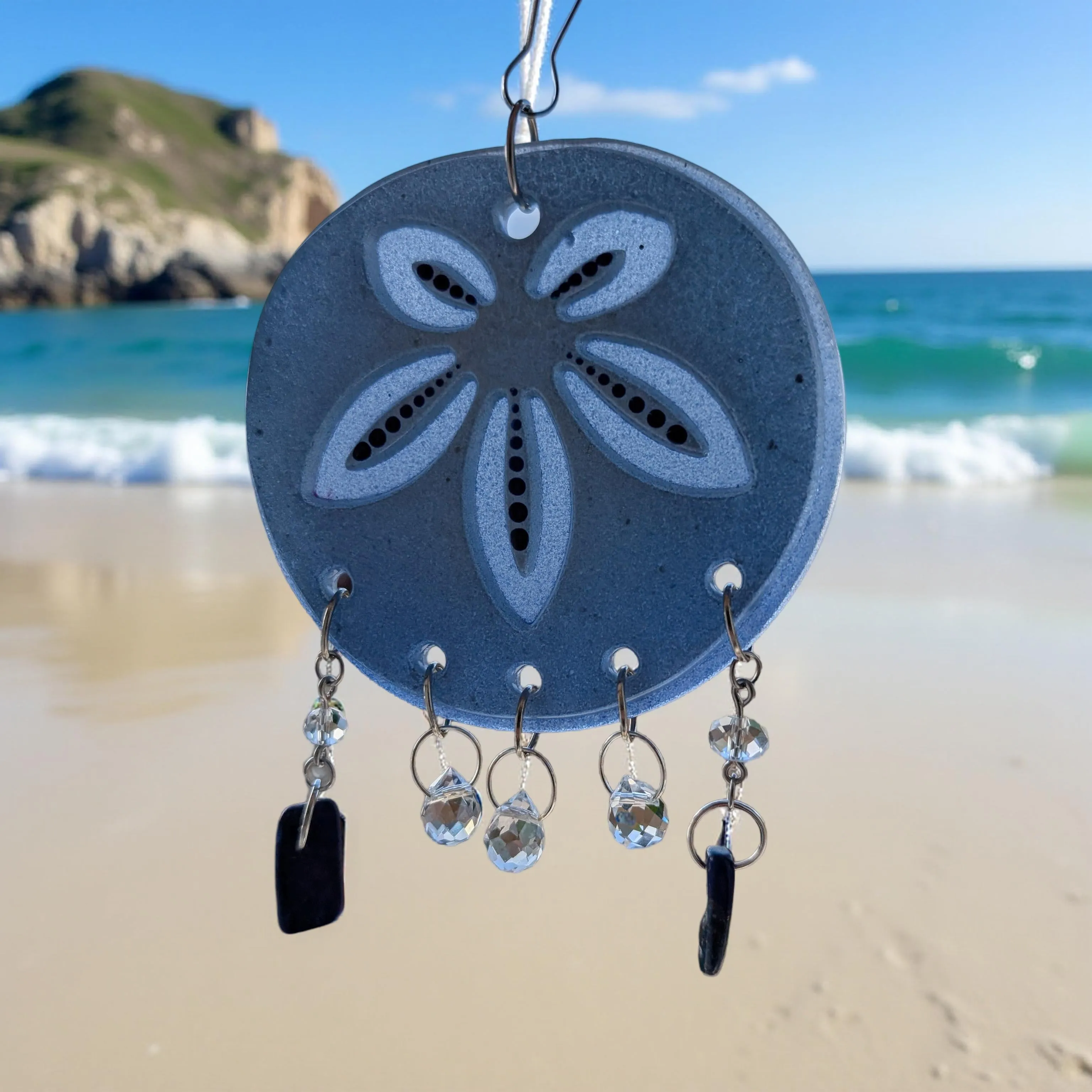 Sand dollar - Lapis lazuli - Sun catcher