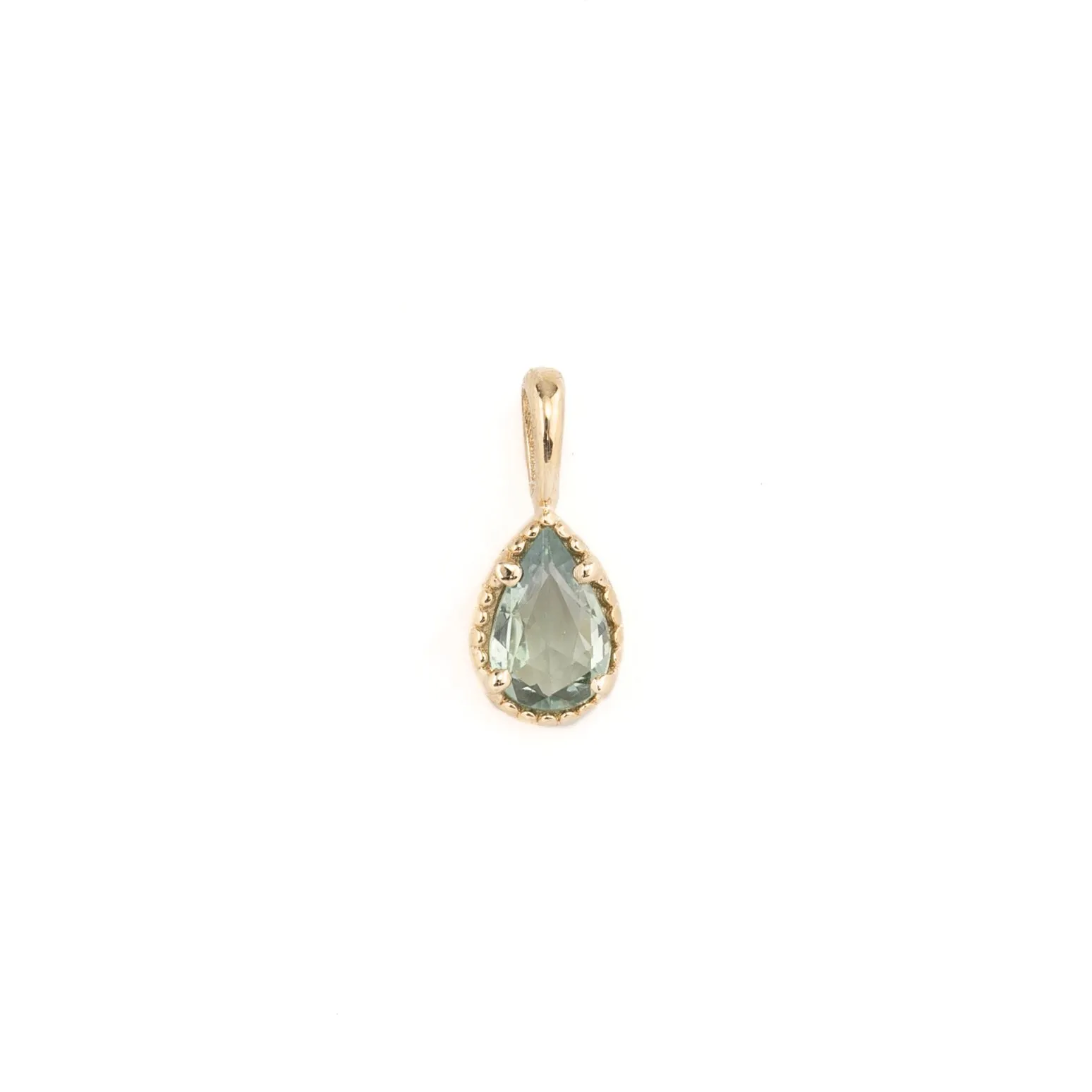 Sapphire Dahlia Pear Charm