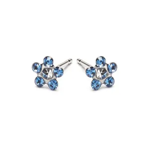 Sapphire Daisy Earrings