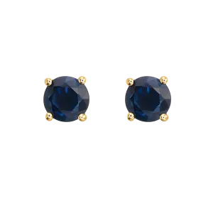 Sapphire Stud Earrings in 18k Yellow Gold