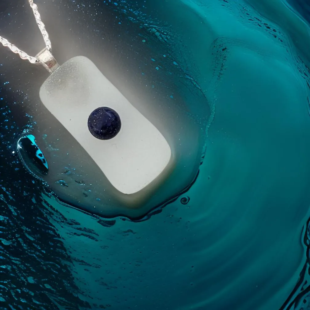 Sea Glass - Lapis lazuli - Necklace