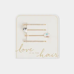 Shelby Hair Clip - Gold/Clear