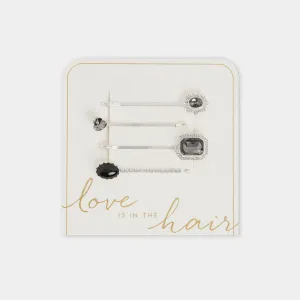 Shelby Hair Clip - Silver/Grey