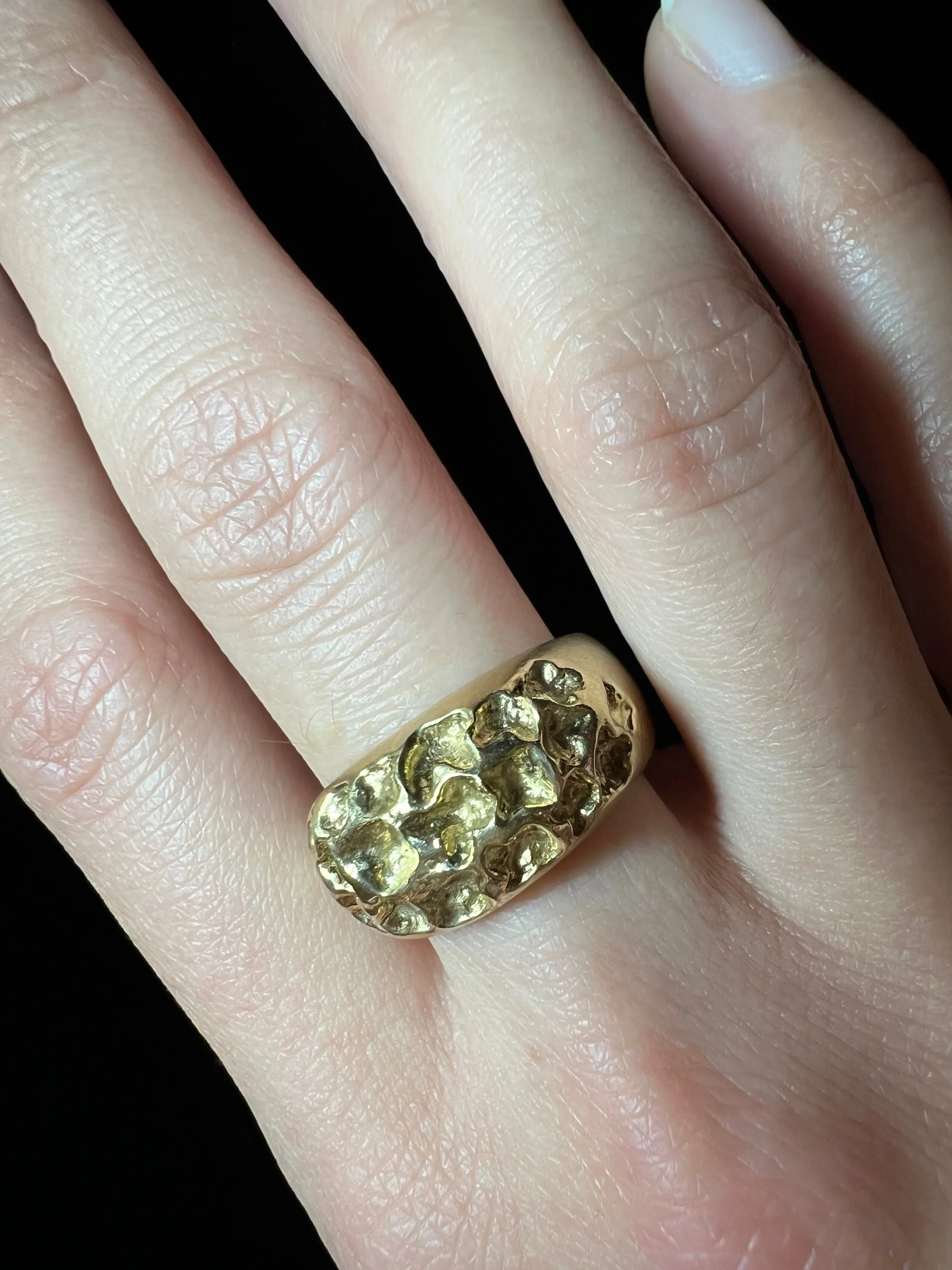 Signature Moon Gold Ring