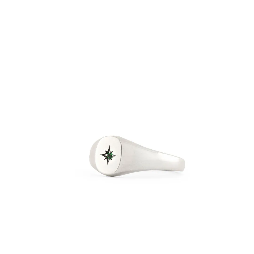 Silver Envy Signet Ring