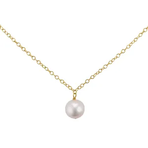 Single Pearl Drop Necklace