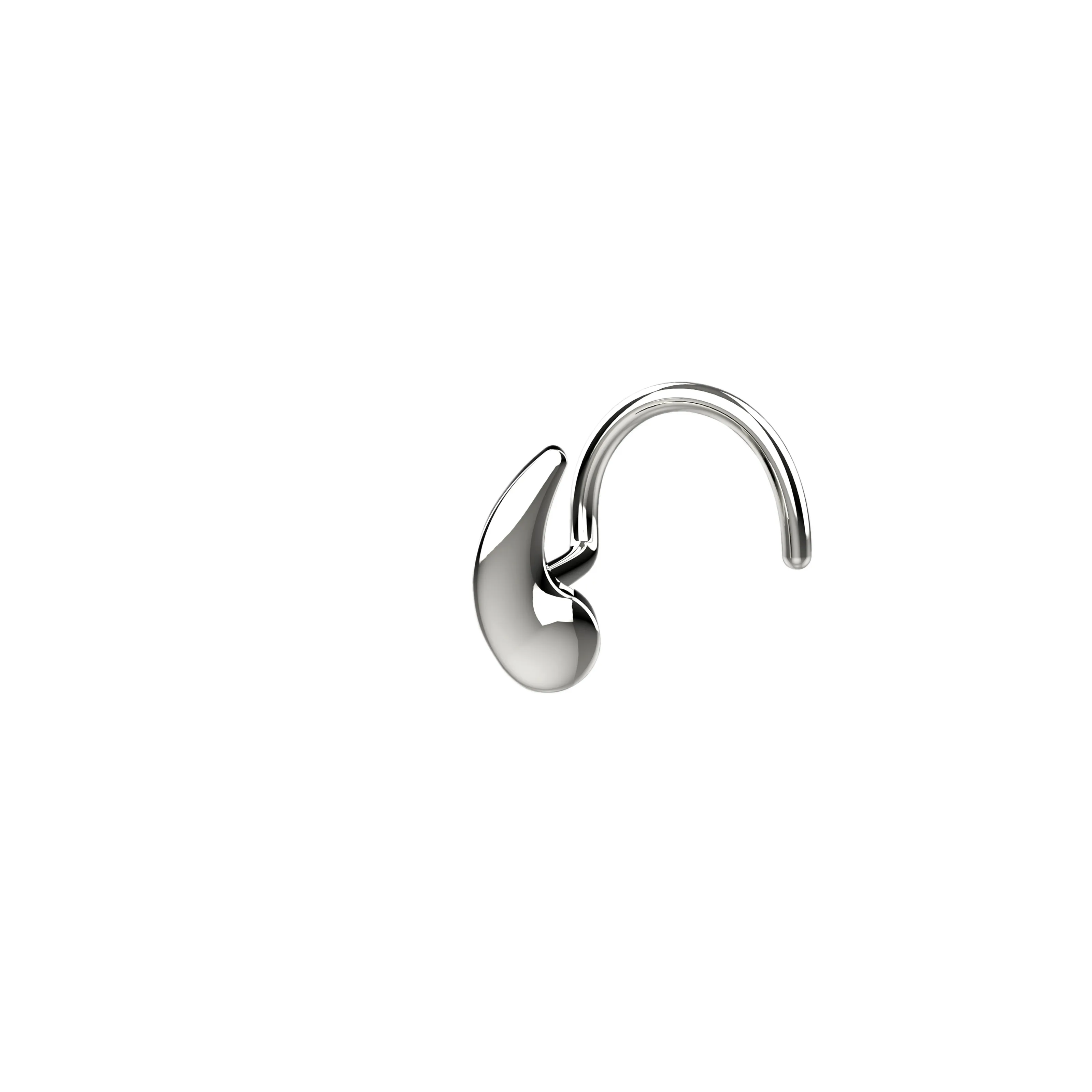 Small Drop Nose Stud – Dainty and Elegant Nose Ring for Piercing