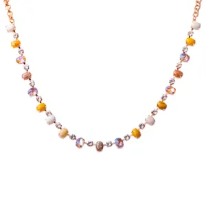 Small Oval and Round Necklace in "Butter Pecan" *Custom*