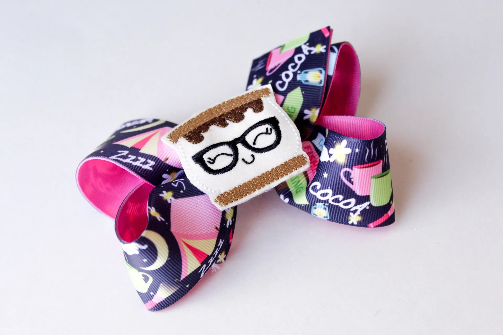 Smore Camping Hair Bow I The Enchanted Magnolia