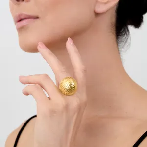 Snake Skin Dome Ring