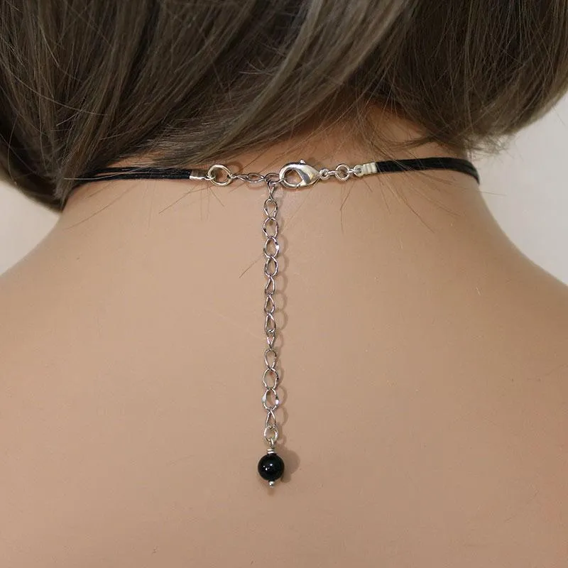 Sparkly Bow Choker