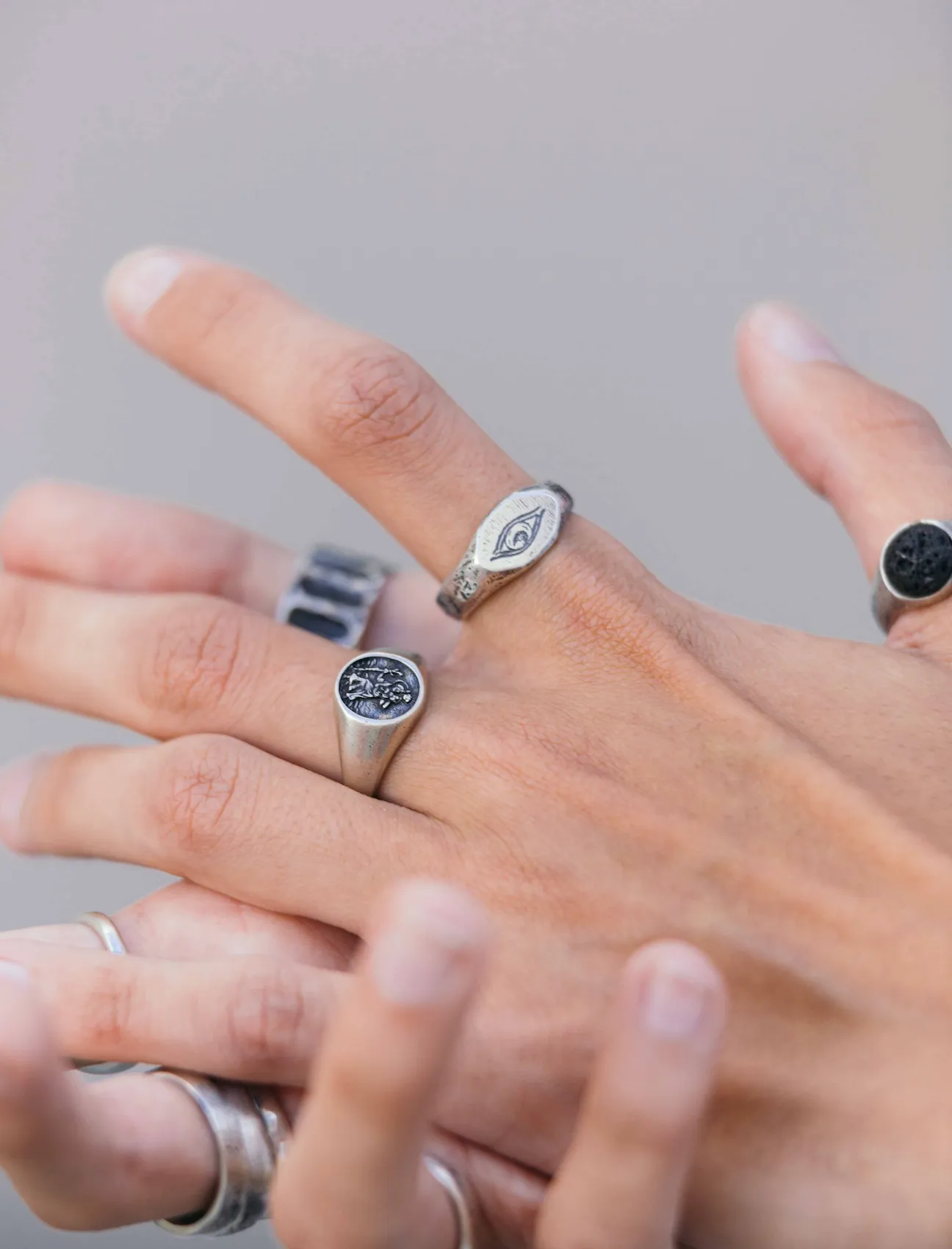 St. Christopher Sterling Silver Signet Ring