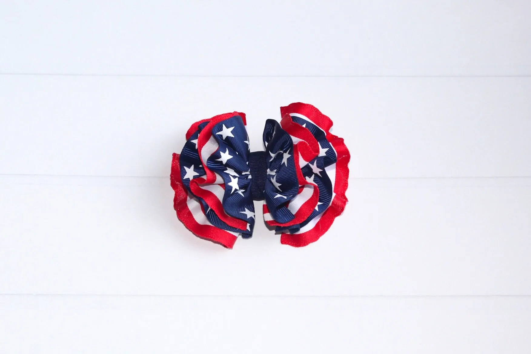 Stars and Stripes Wavy Hair Bow I The Enchanted Magnolia