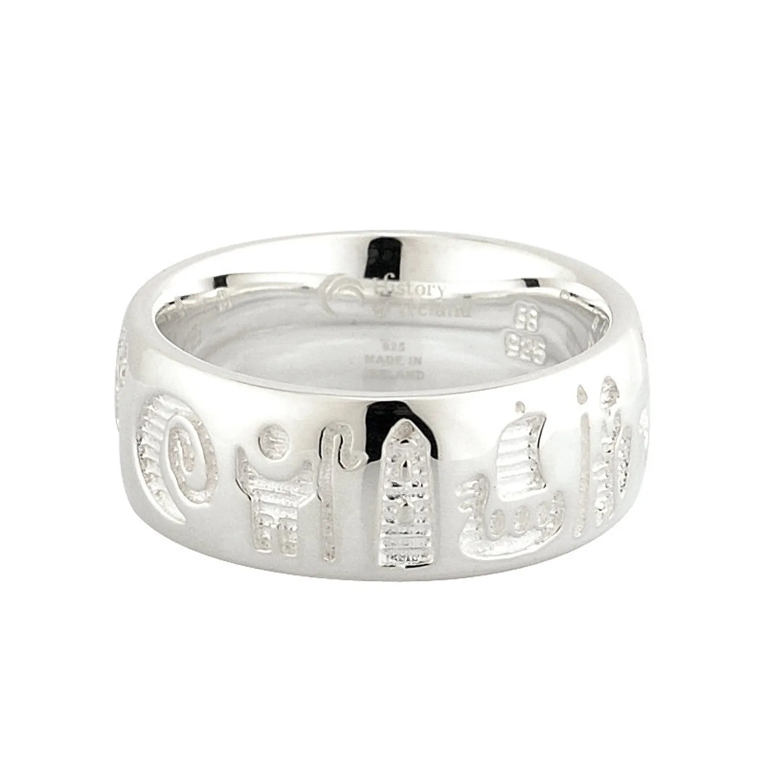 Sterling Silver History Of Ireland Ring