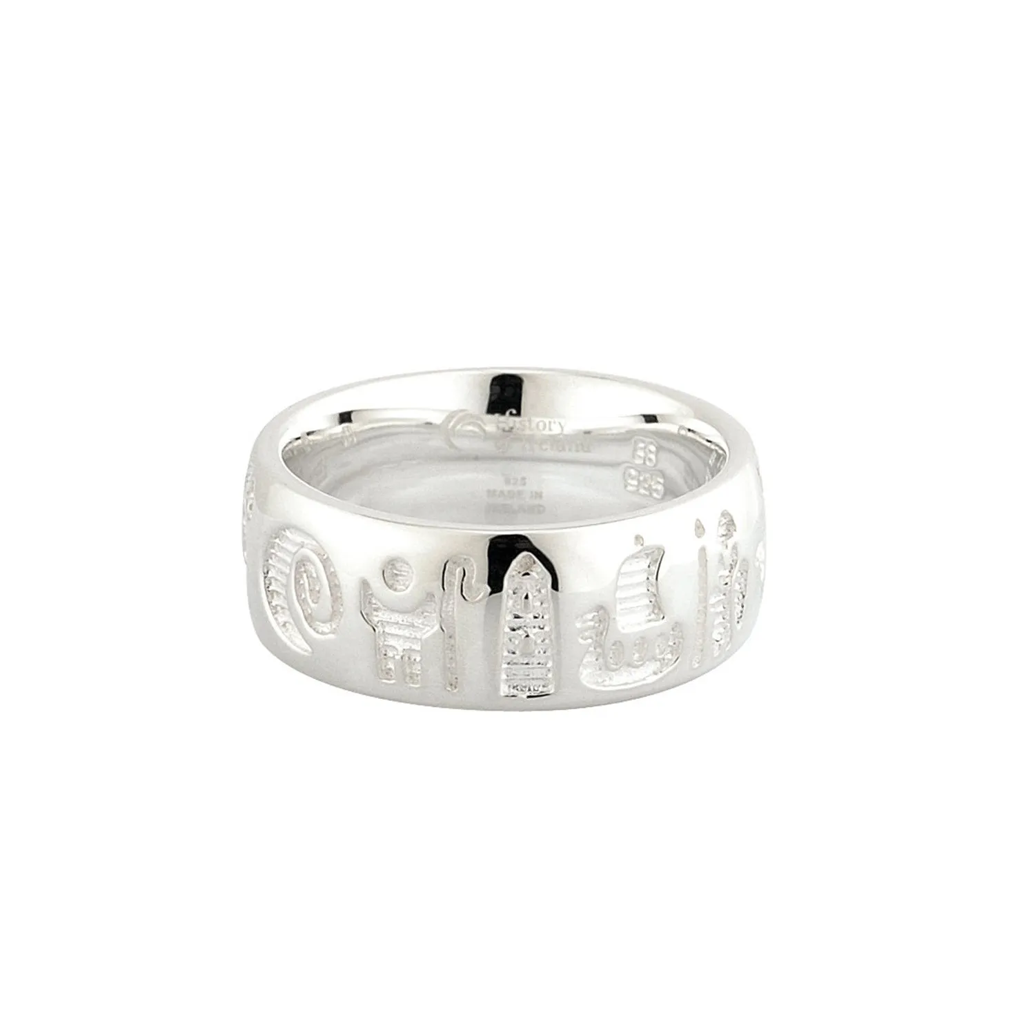 Sterling Silver History Of Ireland Ring