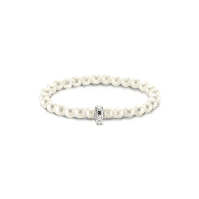 Sterling Silver Pearl White Bracelet X0284-082-14
