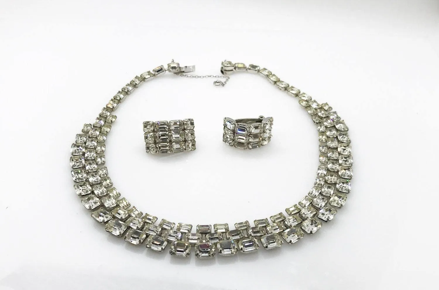 Stupendous Eisenberg Necklace and Earring Set with Original Box