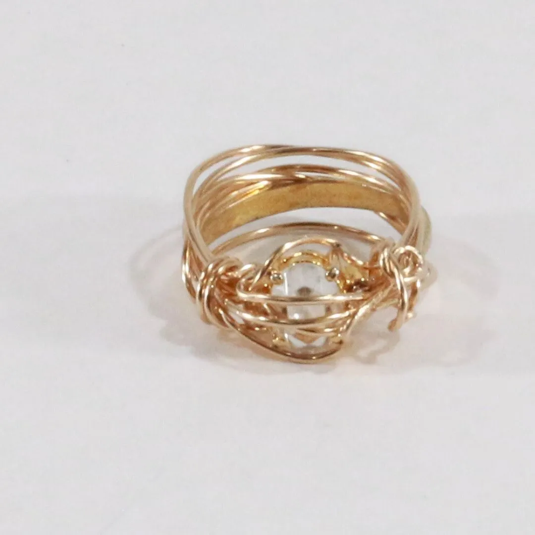 Sweet Swirl - Vintage Cocktail Ring