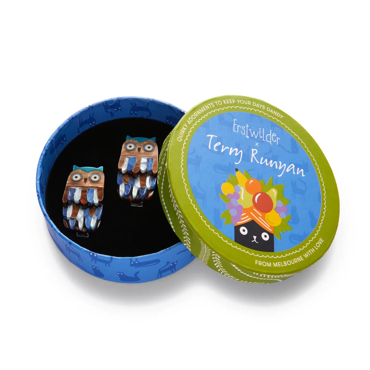Terry Runyan Collection Feather Dress Hair Clips