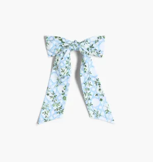 The Belle Bow - Blue Basketweave Vine