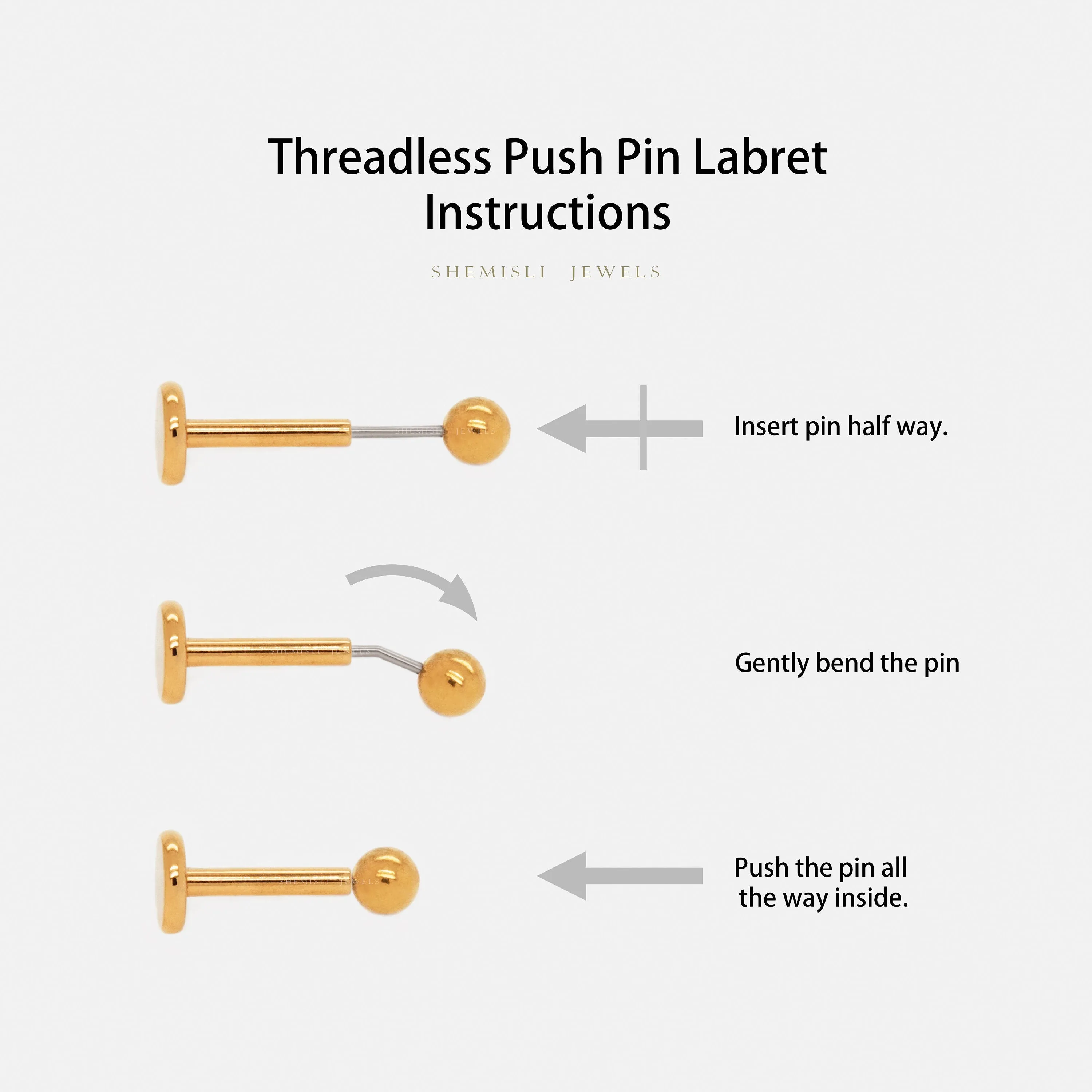 Tiny 3mm Opal Ball Threadless Flat Back Tragus Stu, 20,18,16ga, 5-10mm Unisex, Surgical Steel SHEMISLI SS587