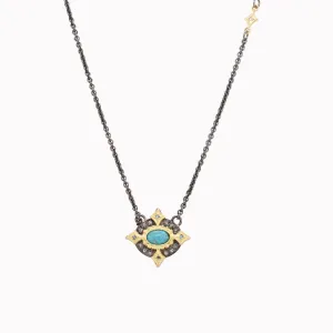 Turquoise & Blue Topaz Necklace