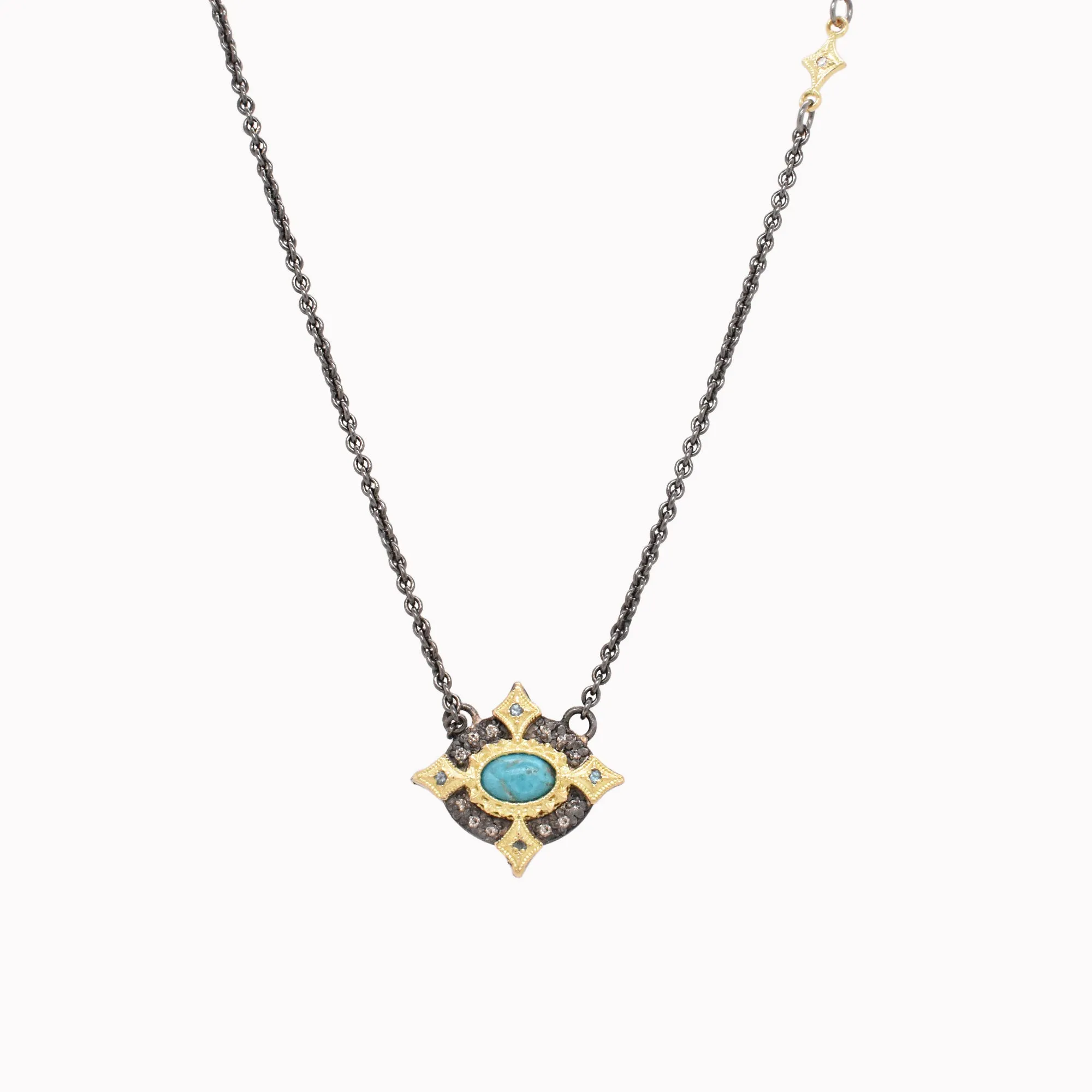 Turquoise & Blue Topaz Necklace