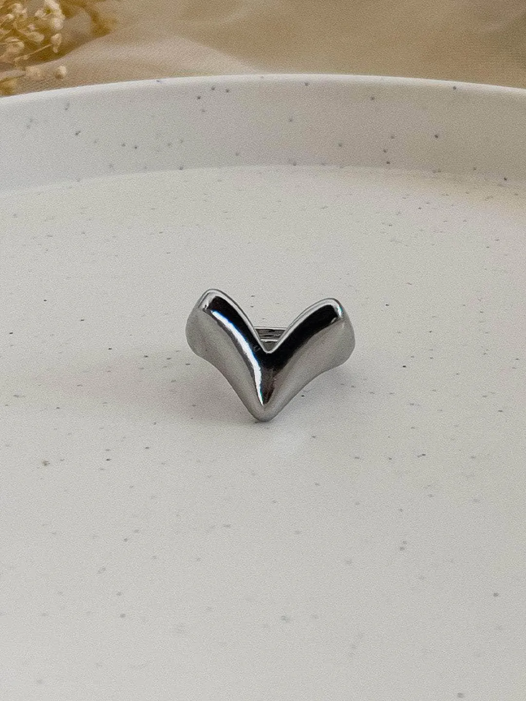 V Signet Ring