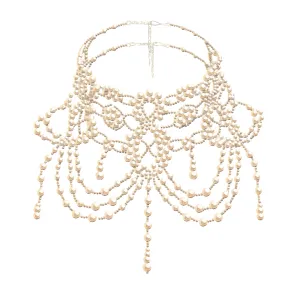 Victorian Holiday Pearl Choker
