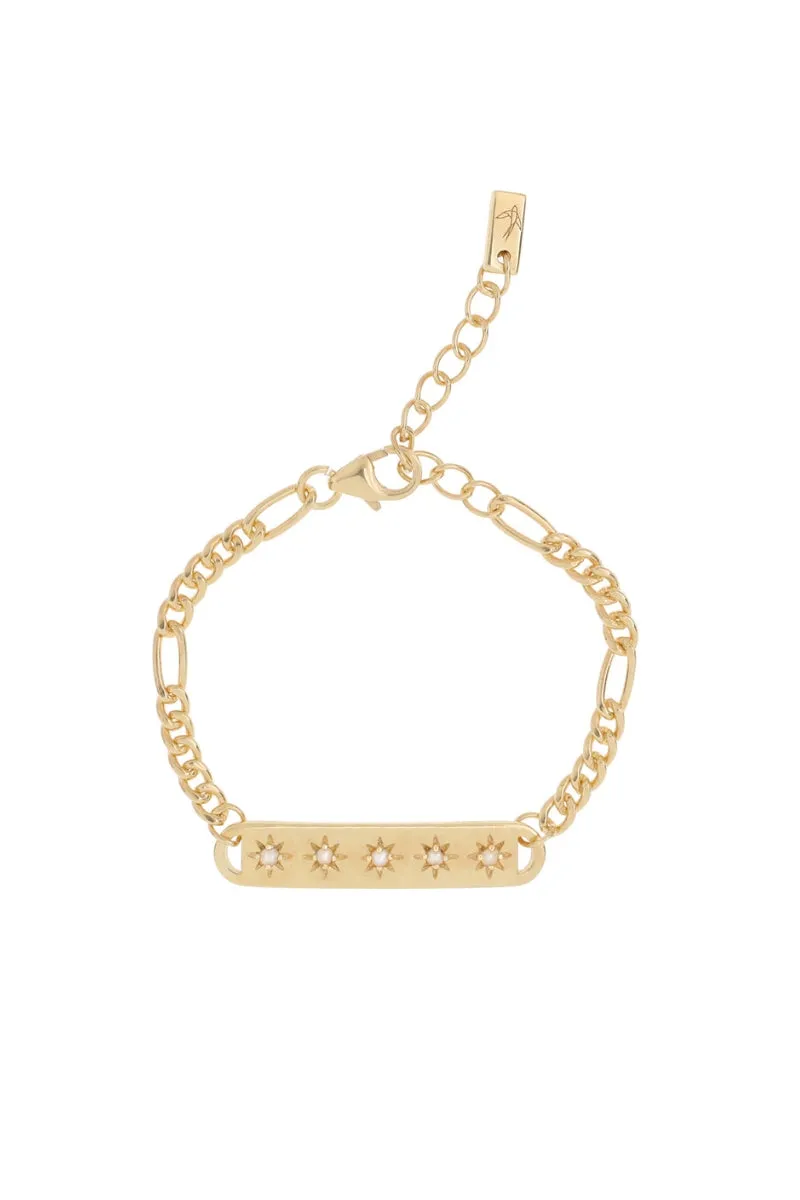 Vintage Pearl Bracelet - Gold