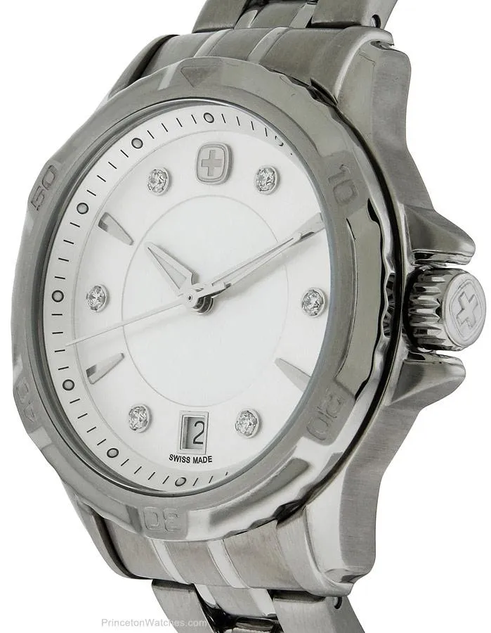 Wenger Womens GST - Crystals - Stainless - Bracelet - MOP Dial - Date - 100m